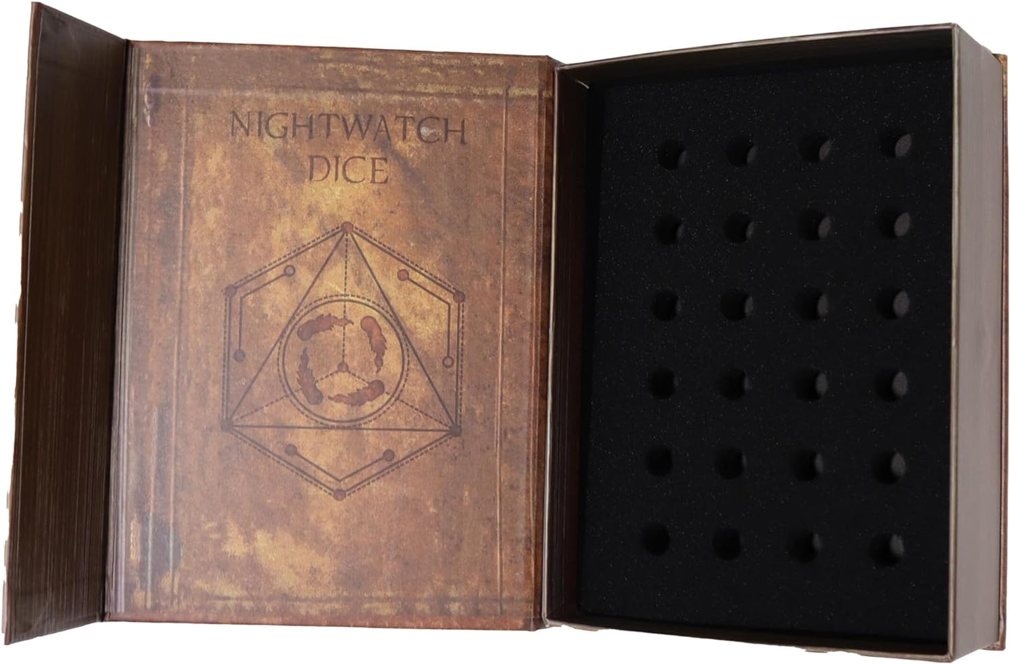 Fantasydice Nightwatch Grimoire: A Magical Spell Book-Inspired for Dice, Playing card Case,Card Holder Miniatures, and Collectible Cards Storage with Magnetic Closure
