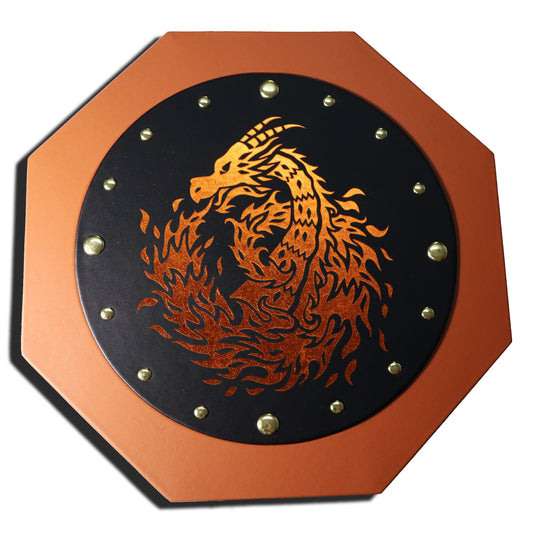 Dragon Eye Extra Large Dice Tray Octagon with Lid and Dice Staging Area