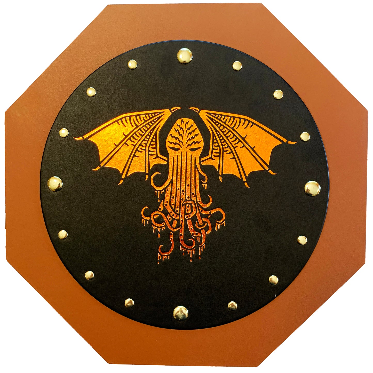 Fantasydice CTHULHU EYE Extra Large 12"/ 30CM Dice Storage And Rolling Tray Octagon with Lid and Dice Staging Area- Holds 7 Sets(7 Dice Set/Standard) for All Tabletop RPGs